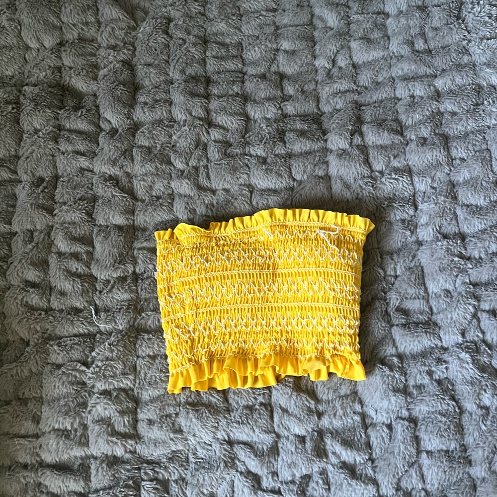 Target yellow swim top